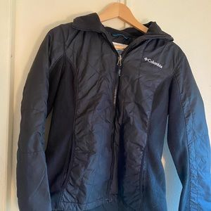 Columbia jacket- fleece lined panels.